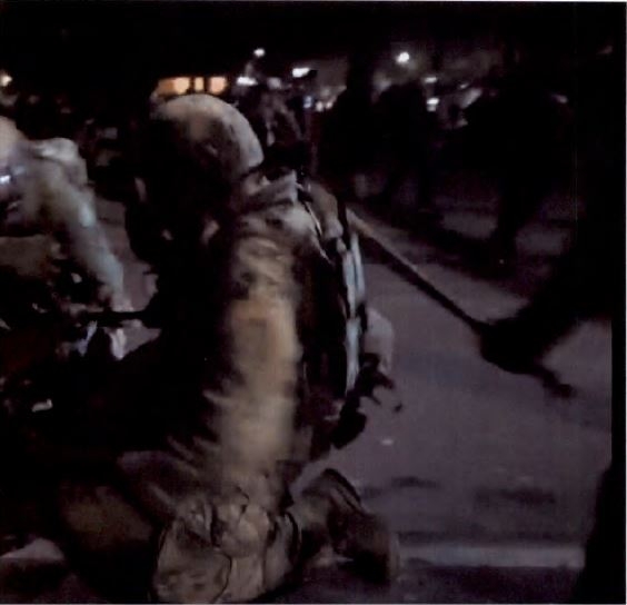Horton strikes a deputy U.S. Marshal with a wooden baseball bat.