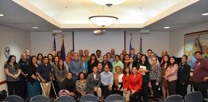 Community stakeholders with Trainer Michael G. Santos and U.S. Attorney Alicia Limtiaco held at the U.S. Attorney’s Office in Guam Picture of Community stakeholders with Trainer Michael G. Santos and U.S. Attorney Alicia Limtiaco held at the U.S. Attorney’s Office in Guam