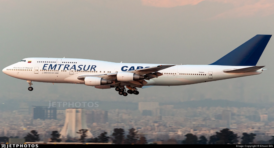 A photograph of the TARGET Aircraft from Jan. 23, 2022 with the EMTRASUR livery and logo.