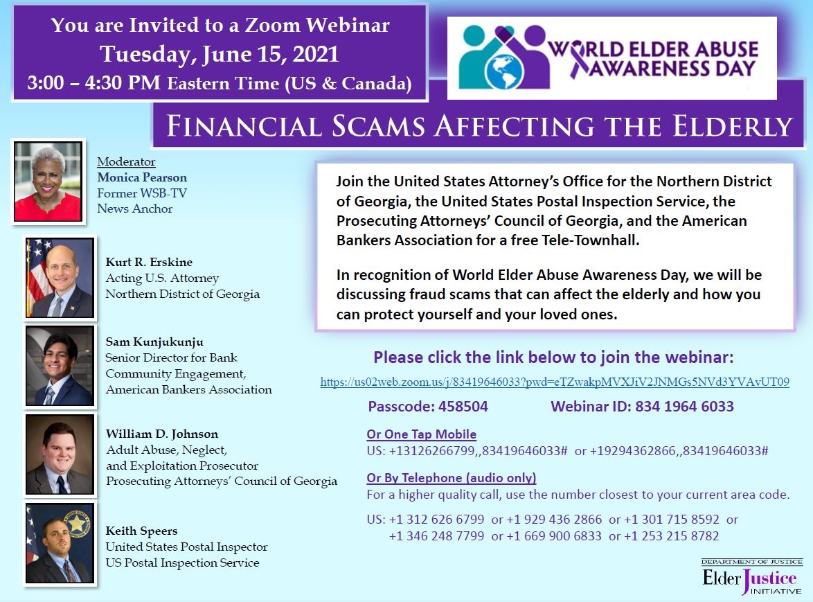 World Elder Abuse Awareness Day World Elder Abuse Awareness Day Flyer