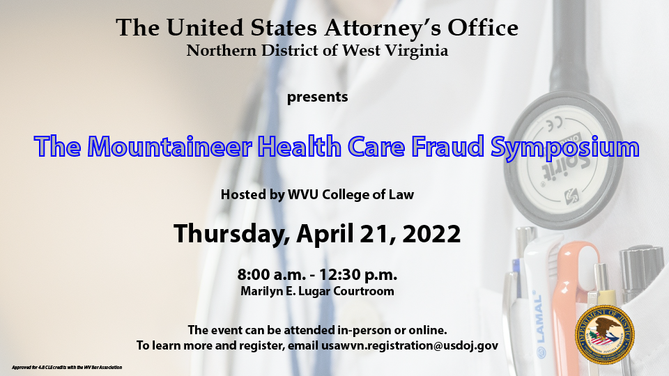 Health Care Fraud Symposium Save the Date Health Care Fraud Symposium Save the Date