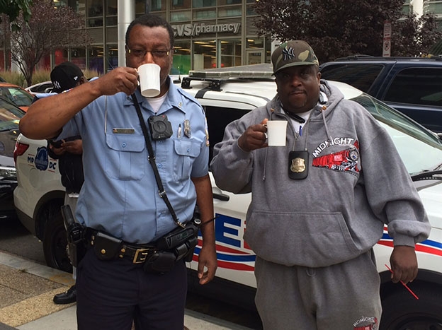 Washington DC Police officers on the beat