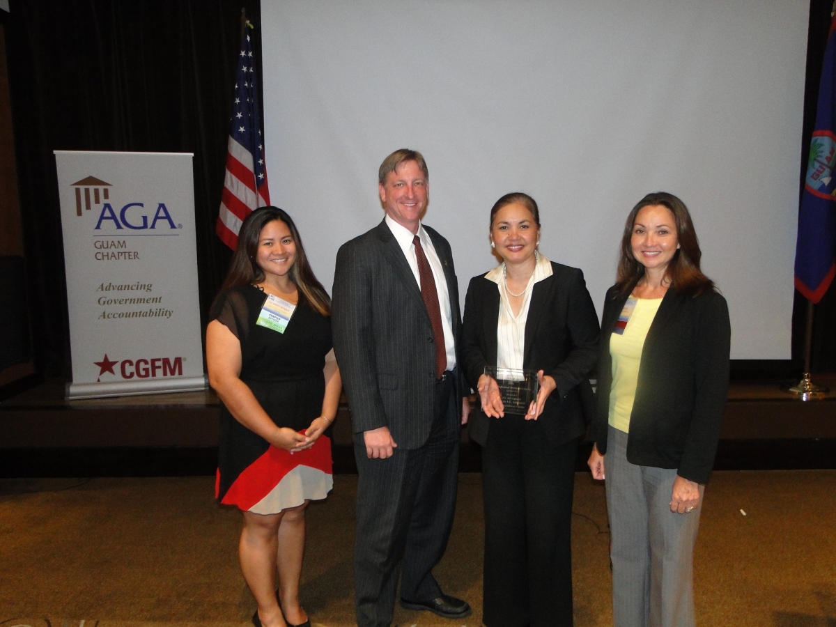 Shown here are AGA Guam President-Elect Clariza Mae Roque, AGA National President Douglas A. Glenn, U.S. Attorney Alicia Limtiaco and AGA Guam President Yukari B. Hechanova Picture of AGA Guam President-Elect Clariza Mae Roque, AGA National President Douglas A. Glenn, U.S. Attorney Alicia Limtiaco and AGA Guam President Yukari B. Hechanova