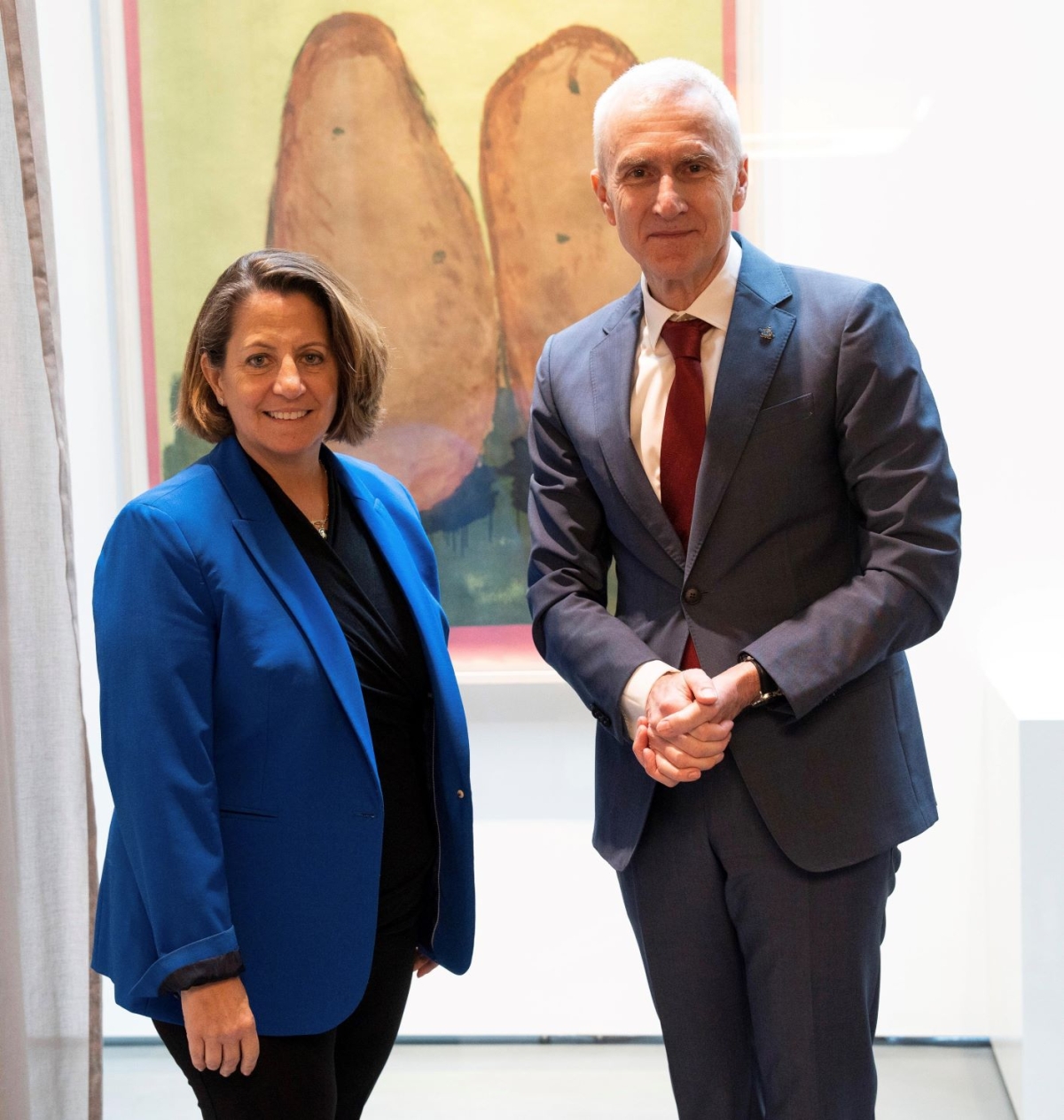 Deputy AG Monaco with INTERPOL Secretary General Jürgen Stock.
