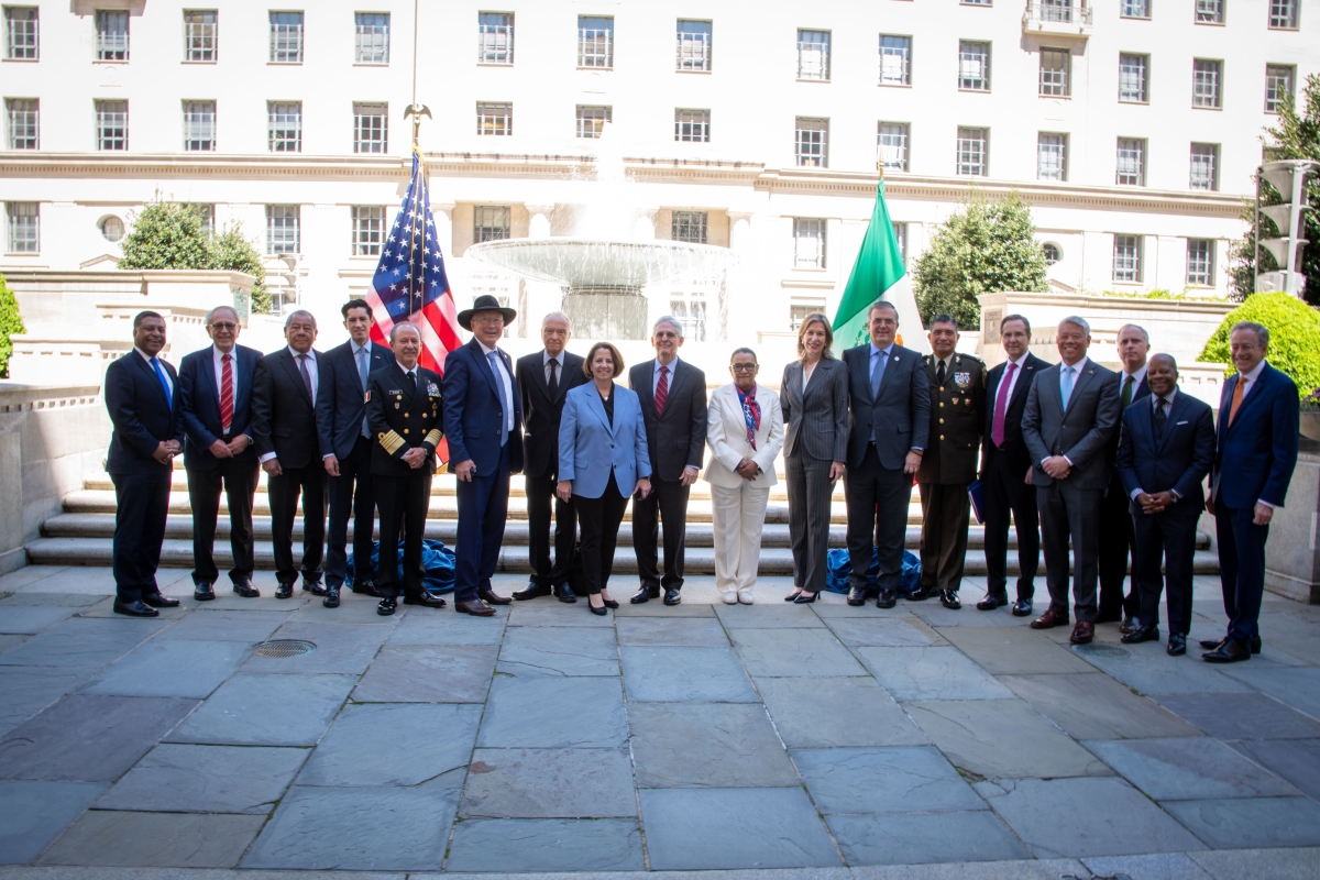 Attorney General Merrick B. Garland and Deputy Attorney General Lisa O. Monaco with U.S. and Mexican government officials