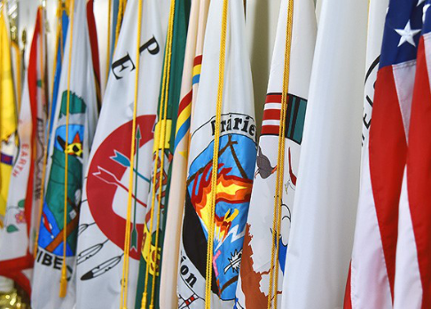 Hallway Flags, Photo by DOI