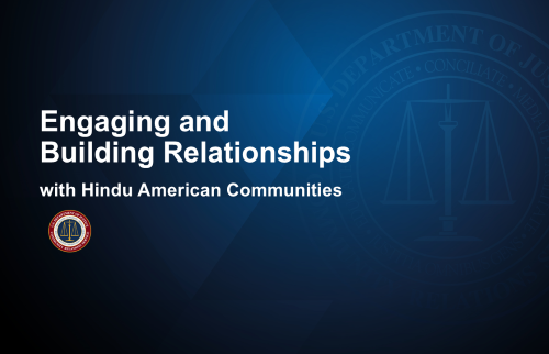 Engaging and Building Relationships with Hindu American Communities
