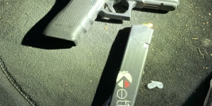Glock modified to shoot fully automatic