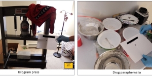 Image of kilogram press. Drug paraphernalia. 