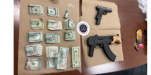 Photograph of  items recovered from the defendants person