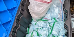 Box full of fentanyl pills