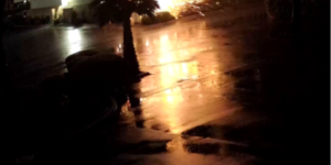 Explosion of transformer located near Plaza Del Ray shopping center on Snell Avenue captured by nearby surveillance footage