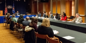 Members of the Legal Aid Interagency Roundtable meet