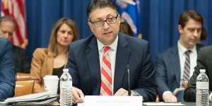 Assistant Attorney General Makan Delrahim speaks at the 2018 Roundtable on Antitrust Consent Decrees.