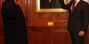 U.S. Attorney Russell Coleman taking oath of office administered by U.S. District Judge David J. Hale