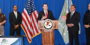 DEA Take Back press conference, U.S. Attorney Russell Coleman