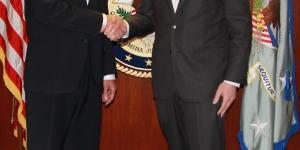 AUSA Madison Sewell with USA Russell Coleman