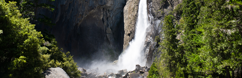 Waterfall at Yosemite National Park.  Courtesy of Jeff Bank (DOJ/ENRD/EO)
