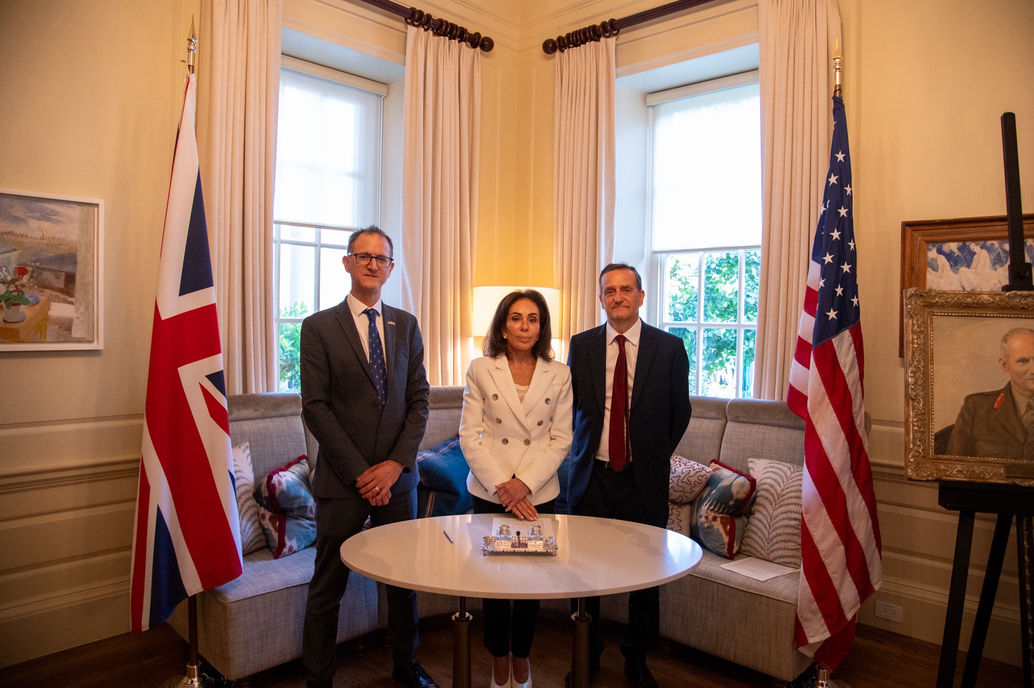 US Attorney Pirro with 2 UK officials