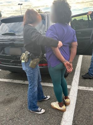 Detainee with officer