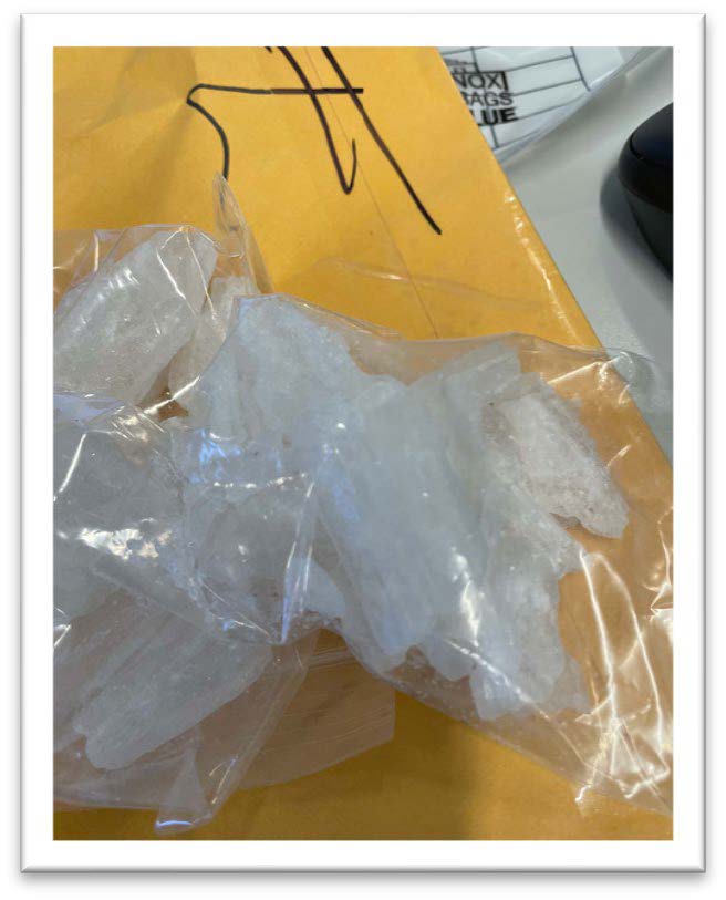 Methamphetamine from traffic stop