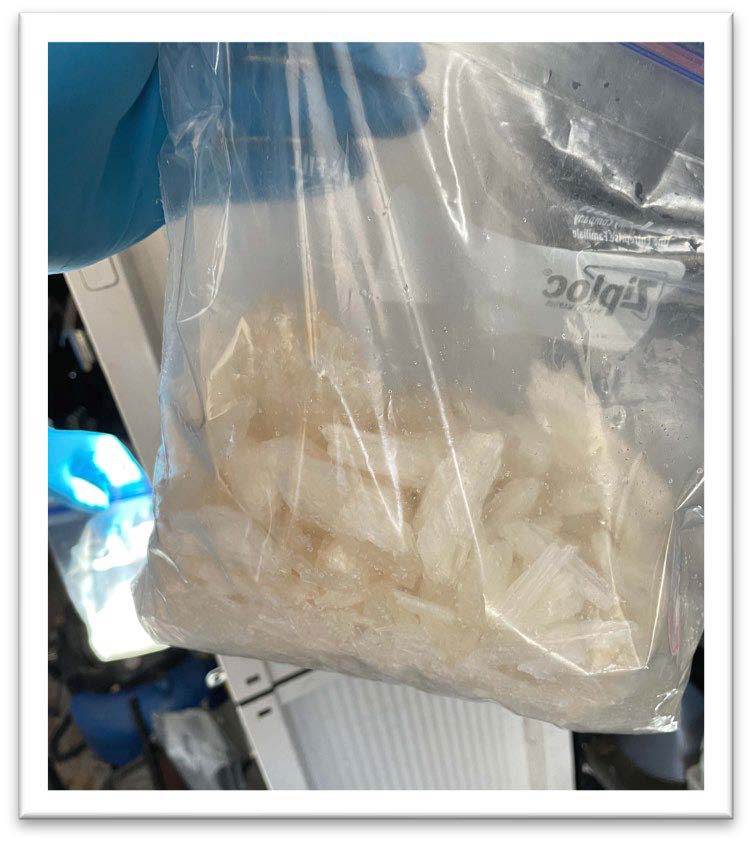 Methamphetamine found on property