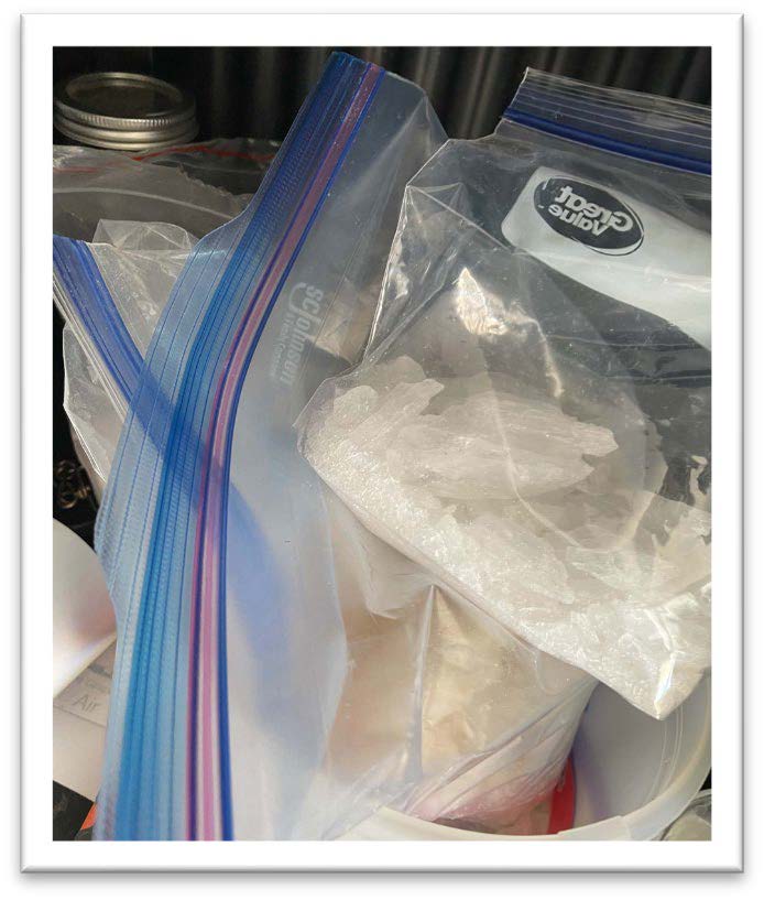 Methamphetamine found on property