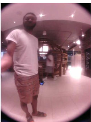 Gadie entering one of the apartments.