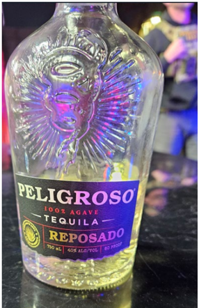 The half-empty bottle of tequila found in Marson’s car at the time of his arrest.