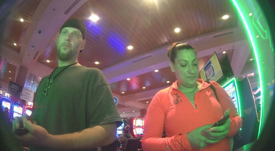 Tate and Gamboa in casino