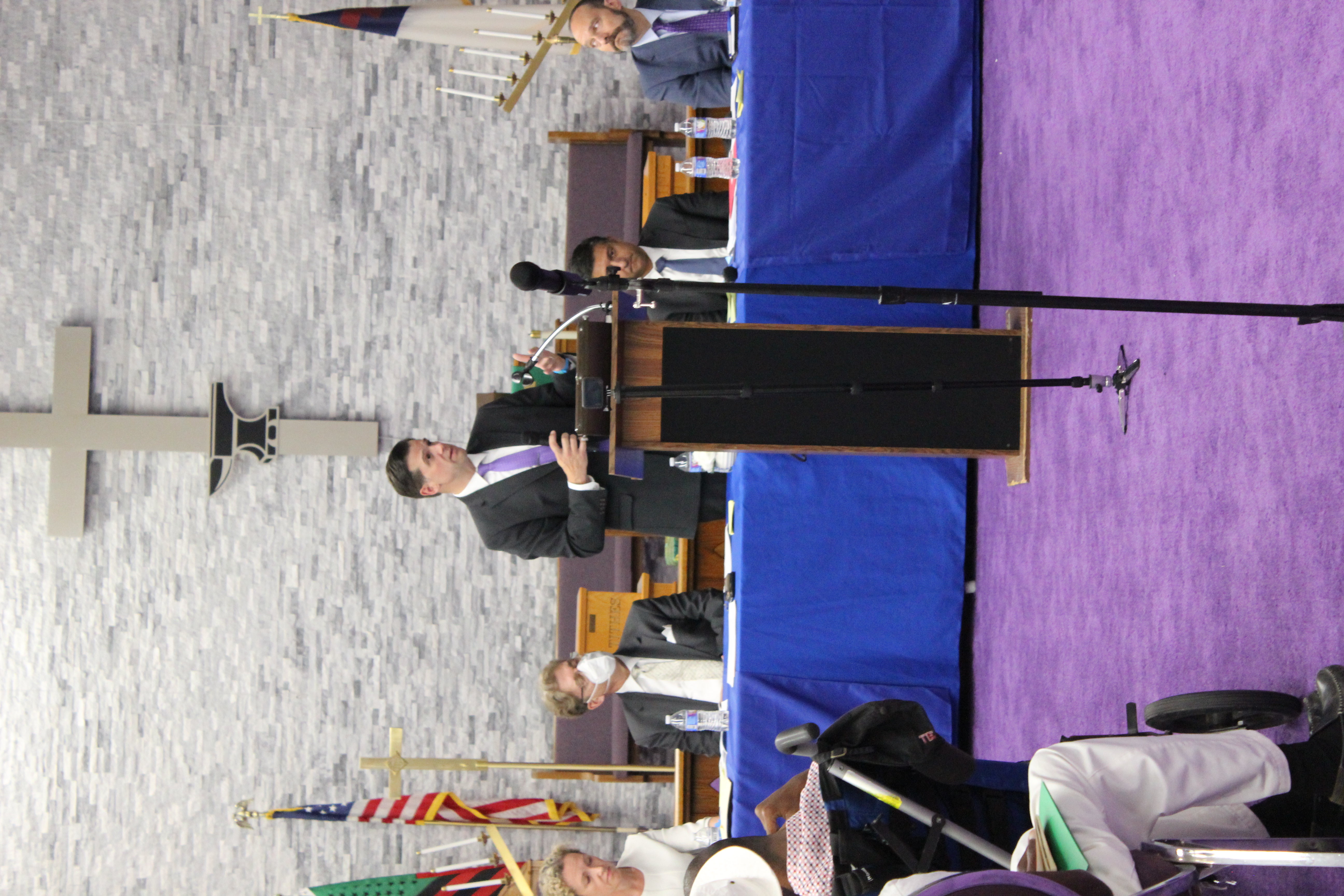 U.S. Attorney Sellinger and various Assistant U.S. Attorneys spoke with citizens at a public town hall in Trenton.