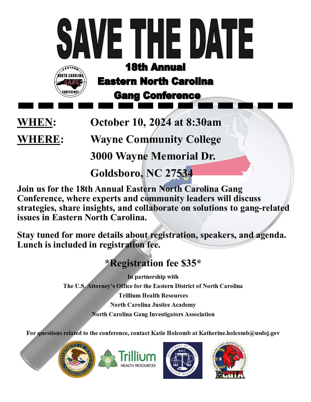 18th Annual Eastern NC Gang Conference Invite