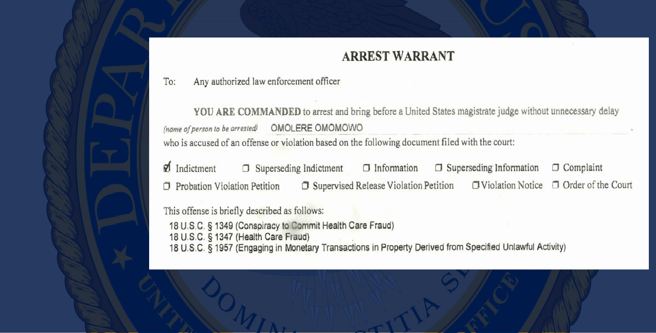Omomowo – health care fraud sprawling conspiracy 