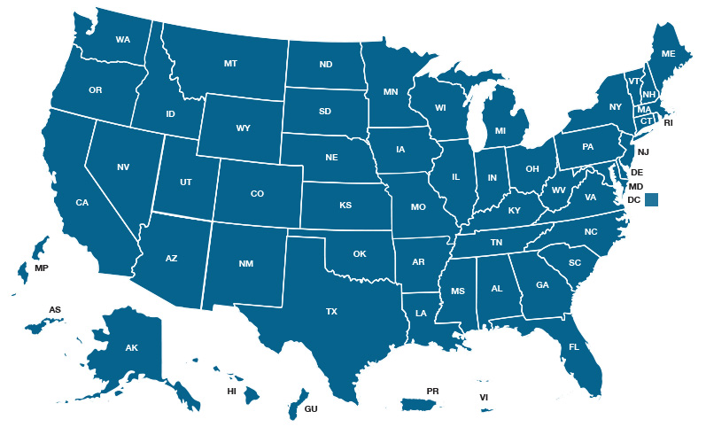 Elder Justice Network Locator Map