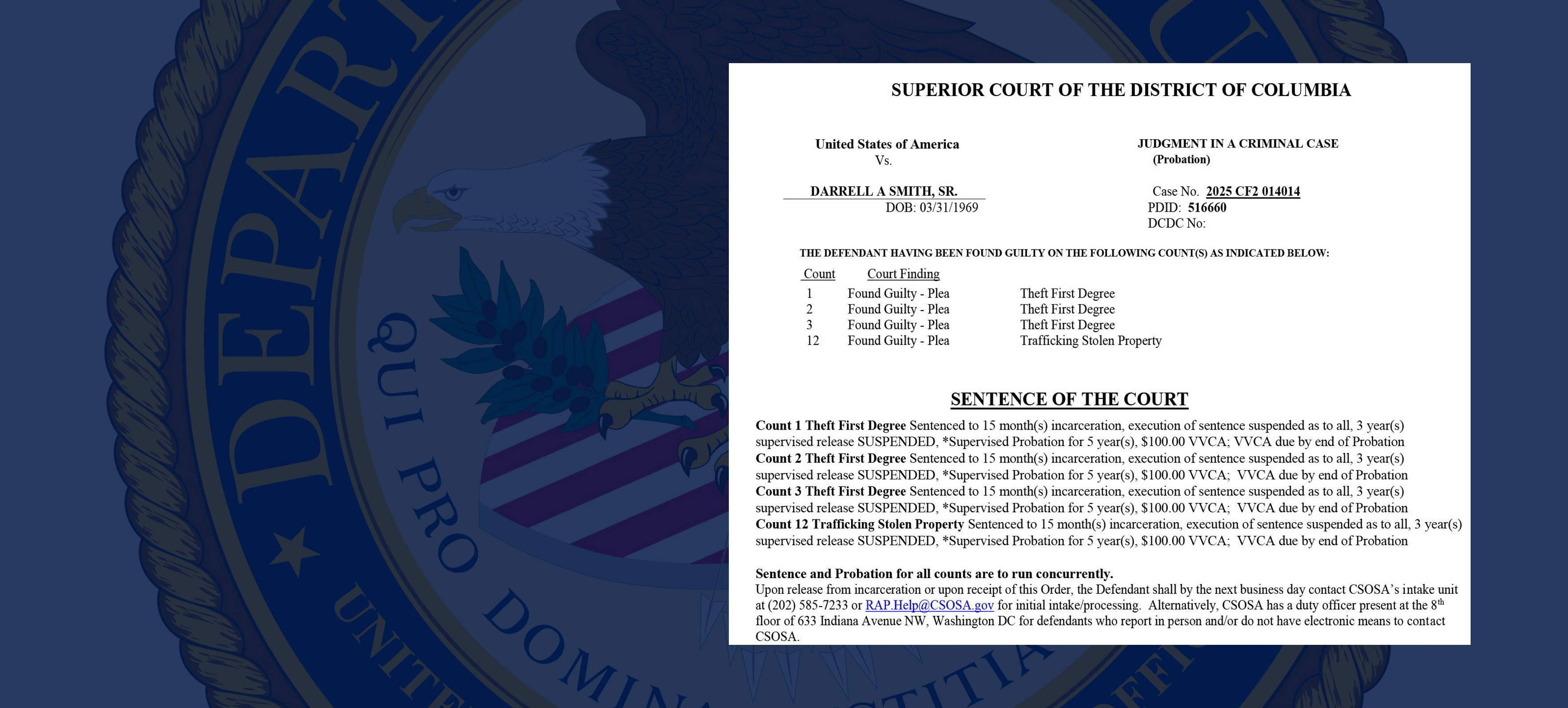 Former DC Government Employee Pleads Guilty to Theft and Trafficking of Government Laptops