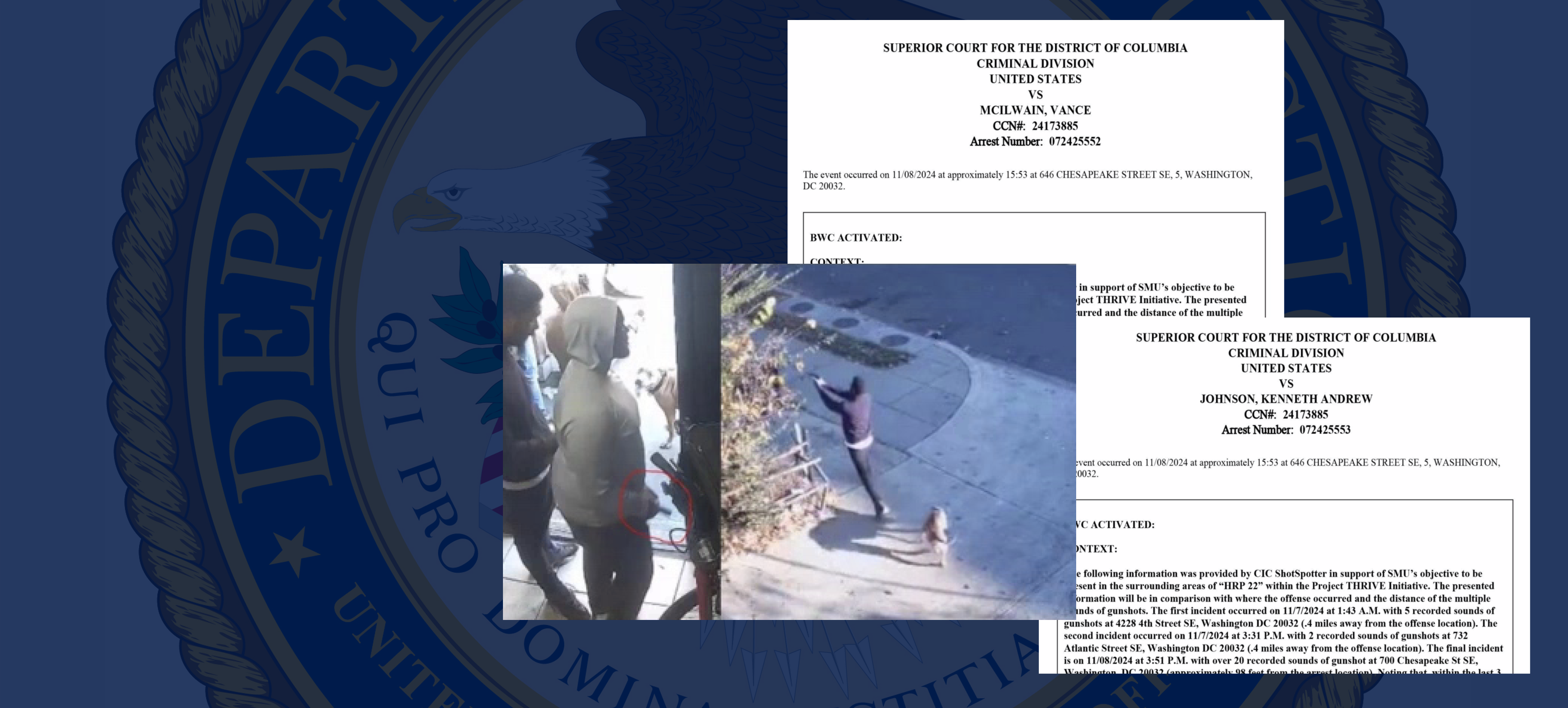 Two District Men Sentenced for 2024 Daytime Shooting of Over 15 Rounds in Southeast D.C.
