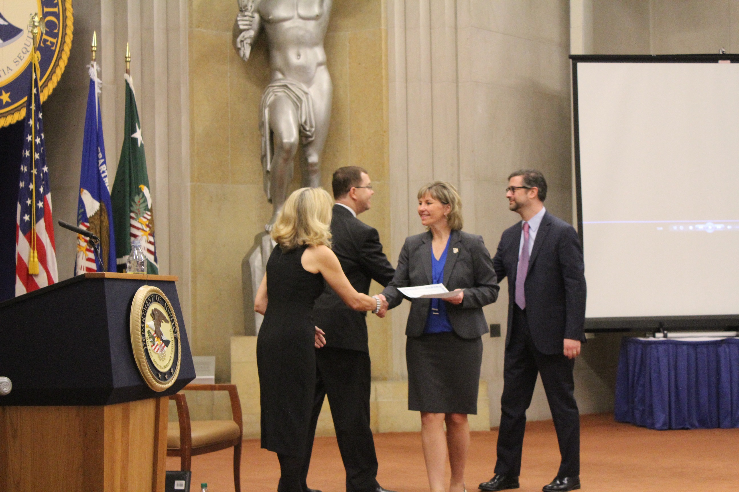 Awardee Accepting 2016 Sunshine Week FOIA Award Awardee Accepting 2016 Sunshine Week FOIA Award