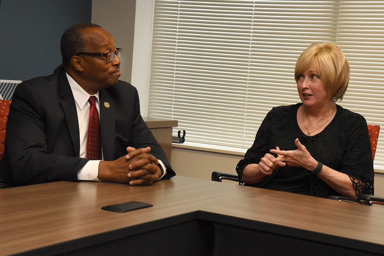 Office for Victims of Crime Director Joye E. Frost and Office of Juvenile Justice and Delinquency Prevention Administrator Robert L. Listenbee