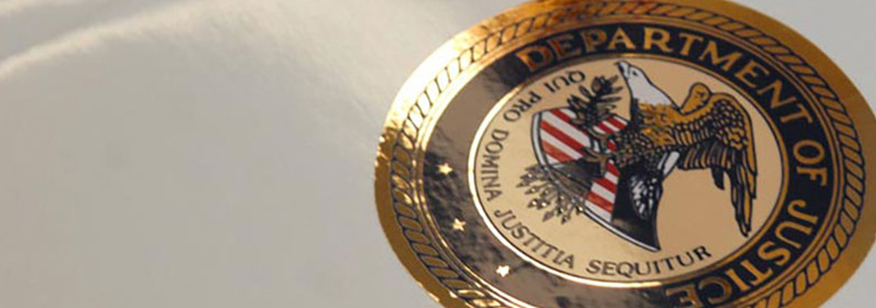 DOJ Shiny Seal DOJ Shiny Seal