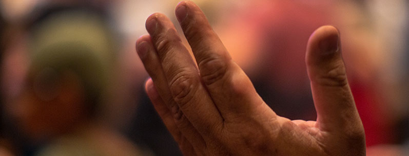 A prayer and candlelight vigil at Rancho Bernardo Community Presbyterian Church
