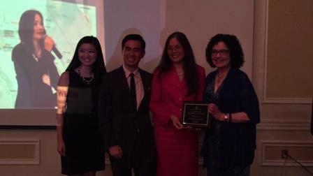 Yisha Fan and Dat Phan, 2014-2015 APILSA Co-Chairs, U.S. Attorney Alicia Limtiaco, Rachel Moran, Dean and Michael J. Connell Professor of Law, UCLA School of Law 