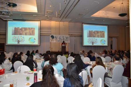 U.S. Attorney Alicia Limtiaco giving her keynote remarks at the conference U.S. Attorney Alicia Limtiaco giving her keynote remarks at the conference