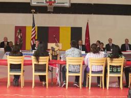 Seniors and Gates scholarship recipients from Red Cloud Indian School and Pine Ridge HS