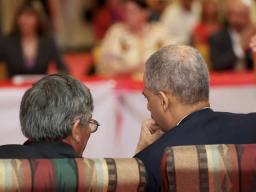 Attorney General Holder and President John Yellow Bird Steele of the Oglala Sioux Tribe.
