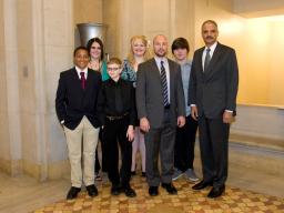 Students from the Anoka-Hennepin School District in Minnesota were presented with the Gerald B. Roemer Community Service Award for their outstanding contributions to the LGBT community and success in resolving harassment of middle and high school LGBT students in their school district.
