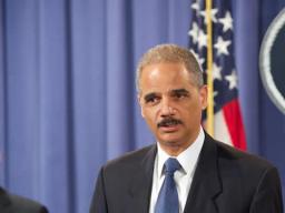 Attorney General Eric Holder recognized and thanked law enforcement agents from various federal, state and local law enforcement