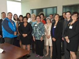 Attorney General Loretta E. Lynch meets with tribal leaders from the Alaska Federation of Natives