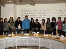 Attorney General Loretta E. Lynch holds a roundtable discussion with Alaska Native youth