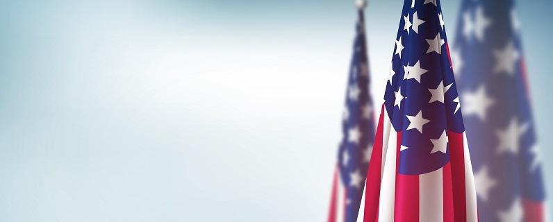 US Flag with USDOJ OPA Press Release
