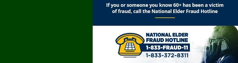 Logo for National Elder Fraud Hotline